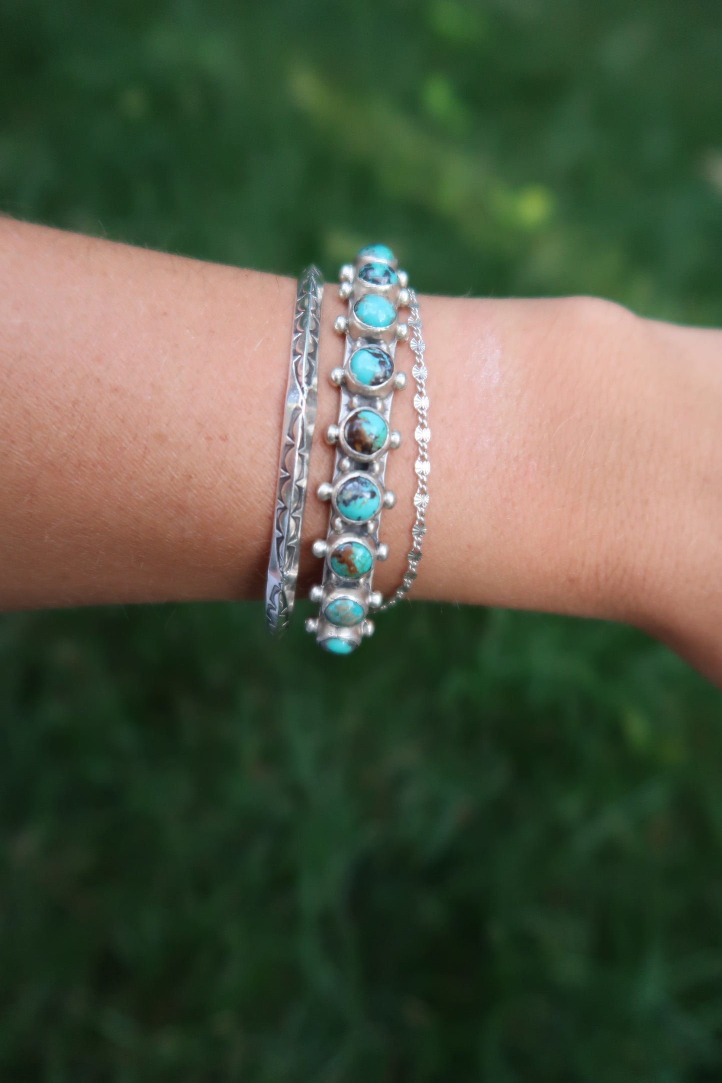 Multi Stone Cuff