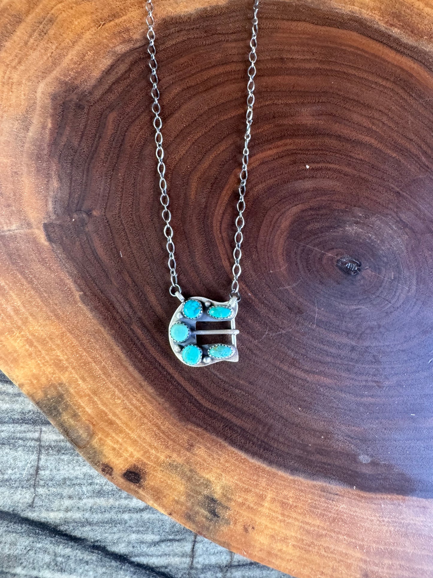 Kingman Belt Buckle Necklace