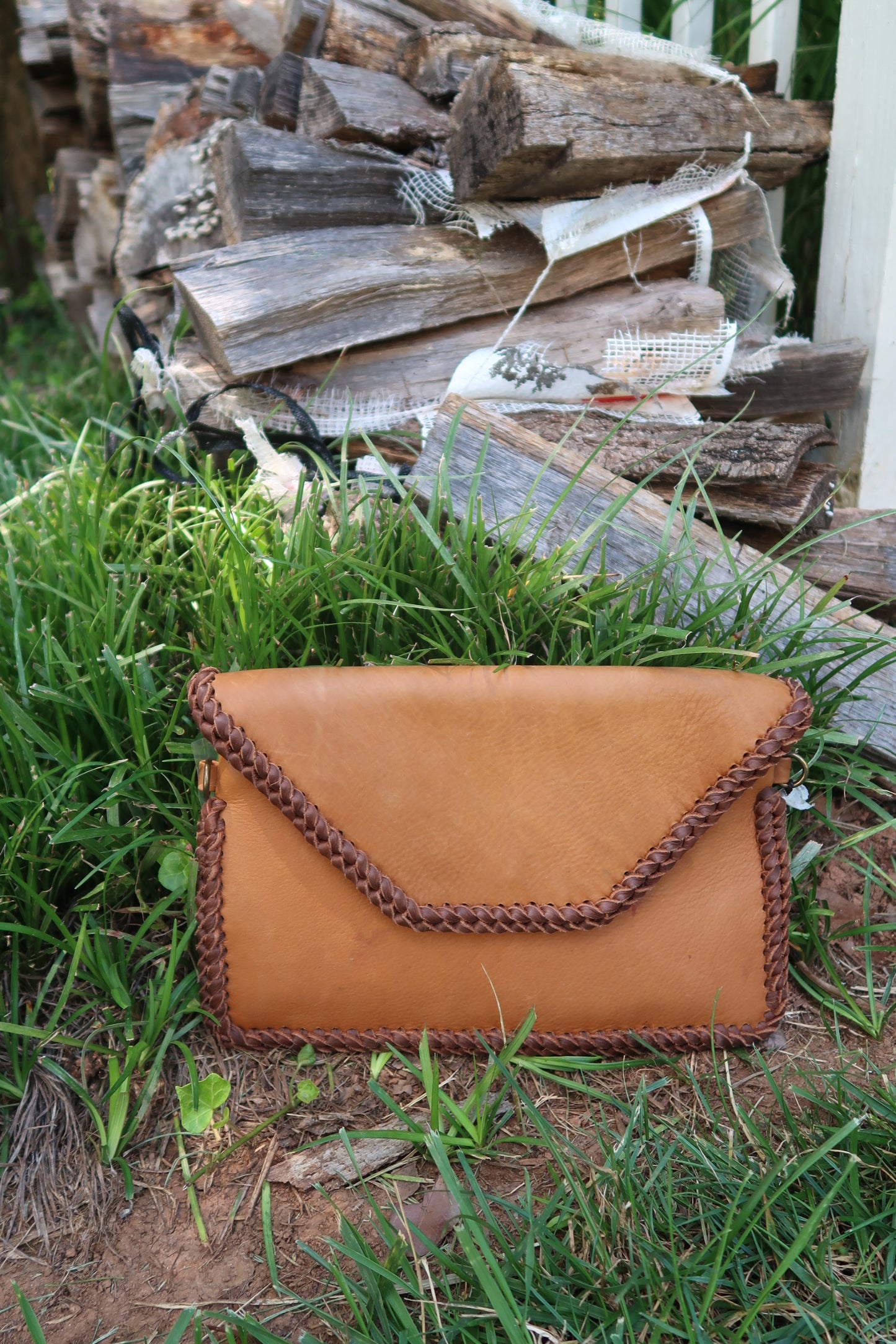 Braided Clutch/ Purse