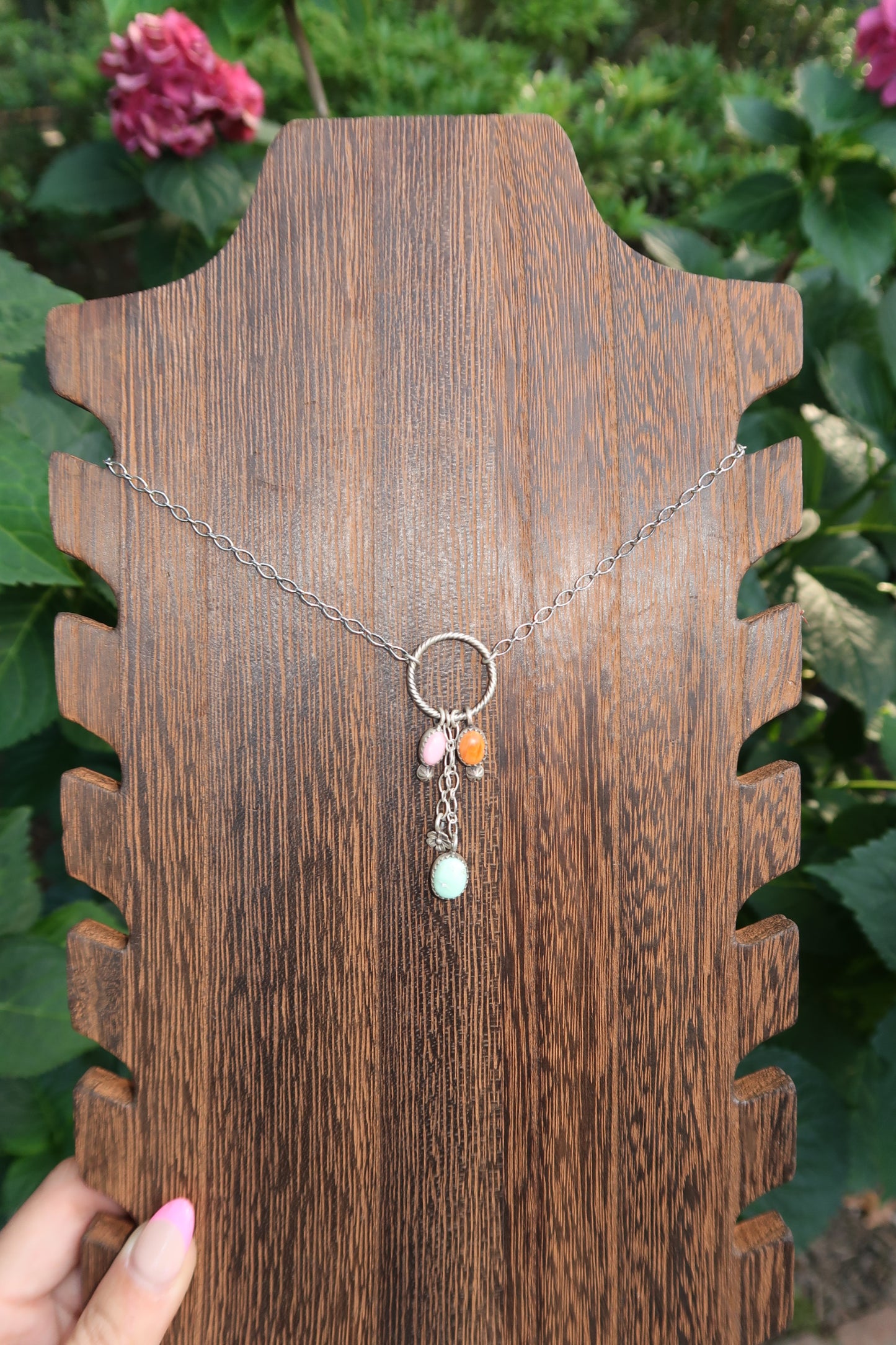 Multi Color Drop Necklace