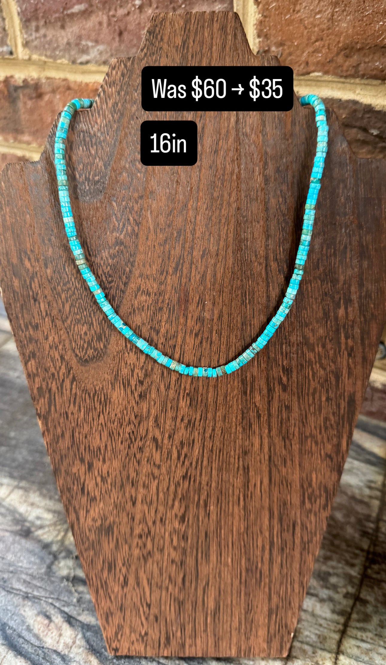 Heishi necklace 16 in