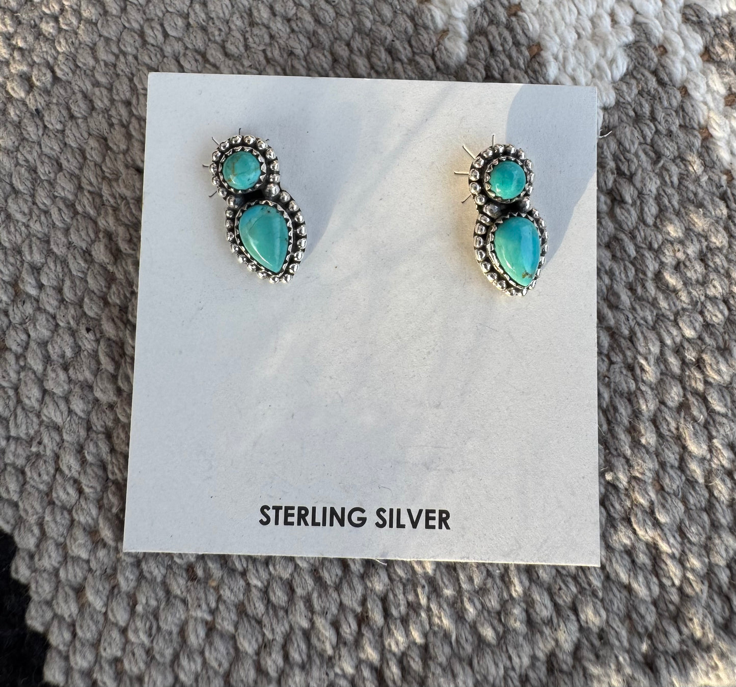 Kingman Two Stone Earrings