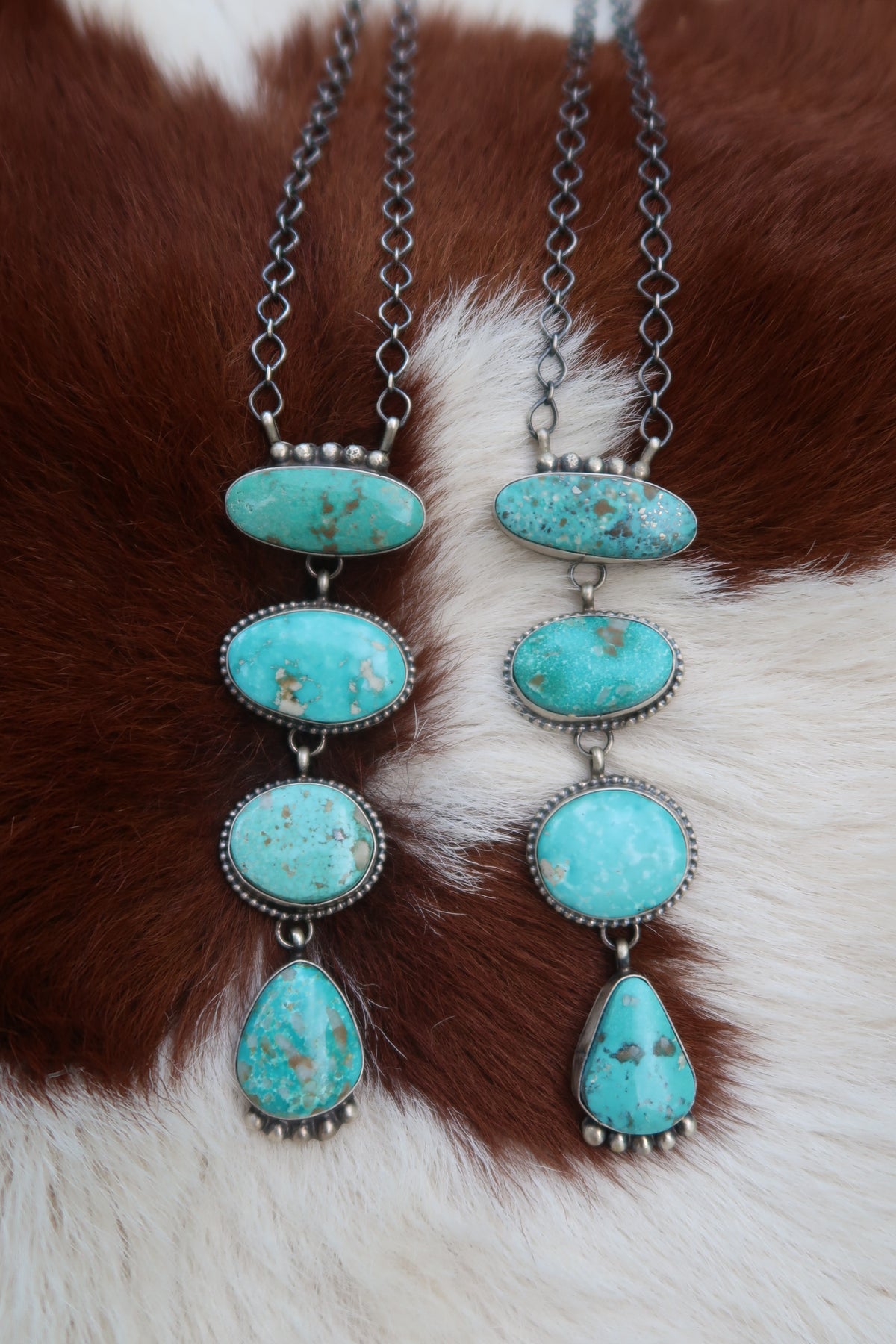4 Stone Drop Necklace