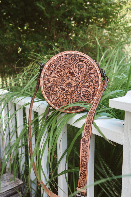 Tooled Canteen Purse