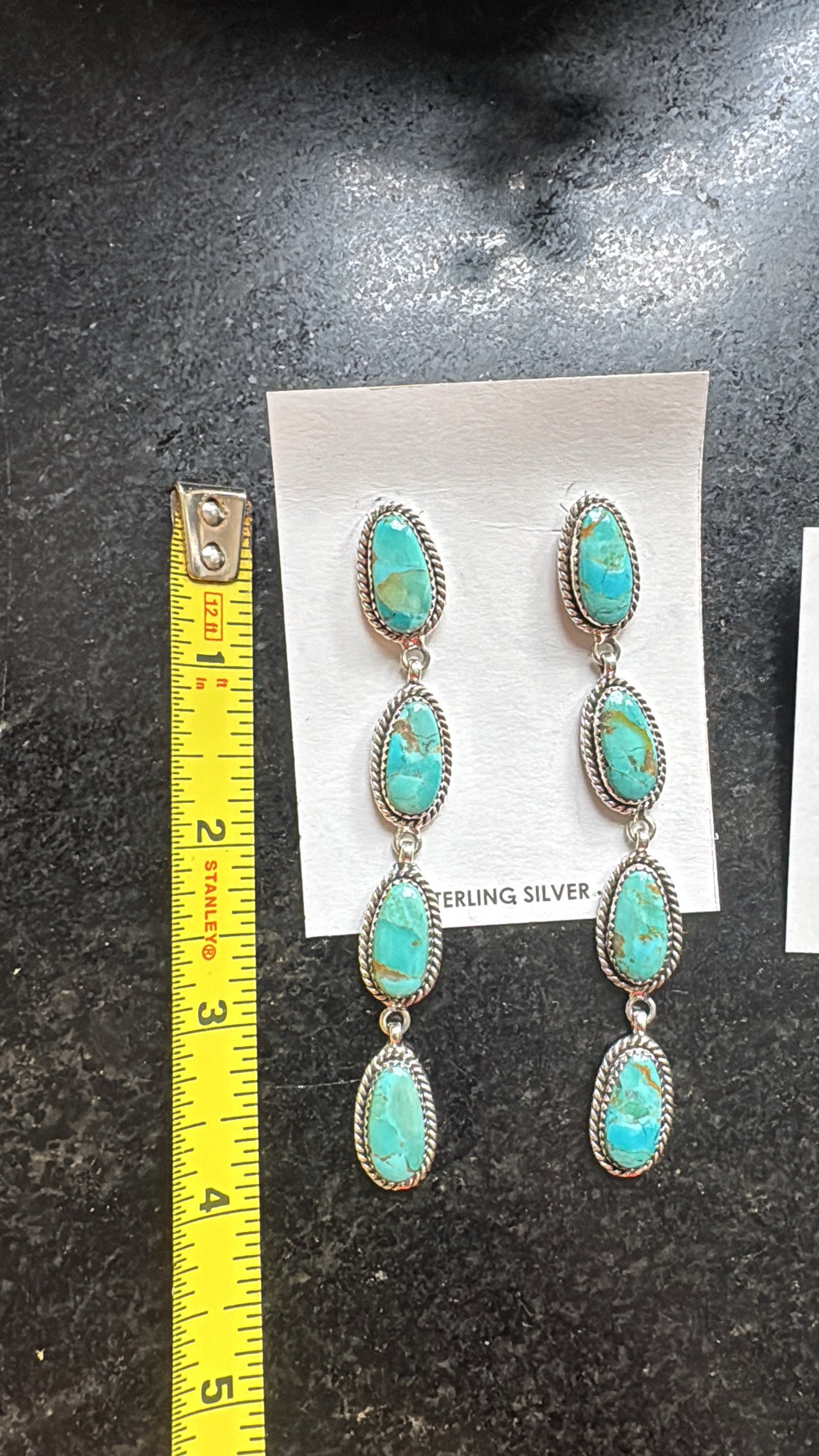 Kingman drop earrings