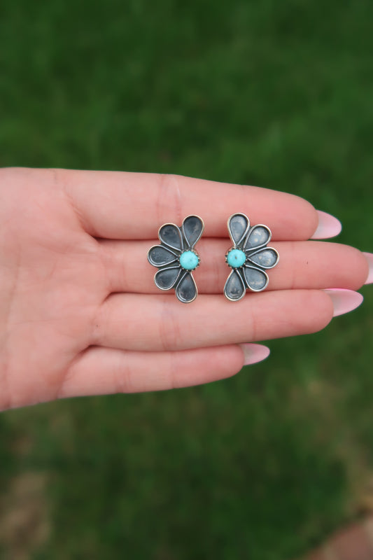 Half Flower Earrings 1