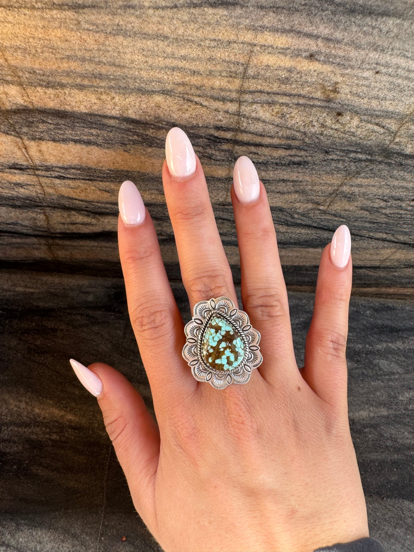 Adjustable Single Stone Ring