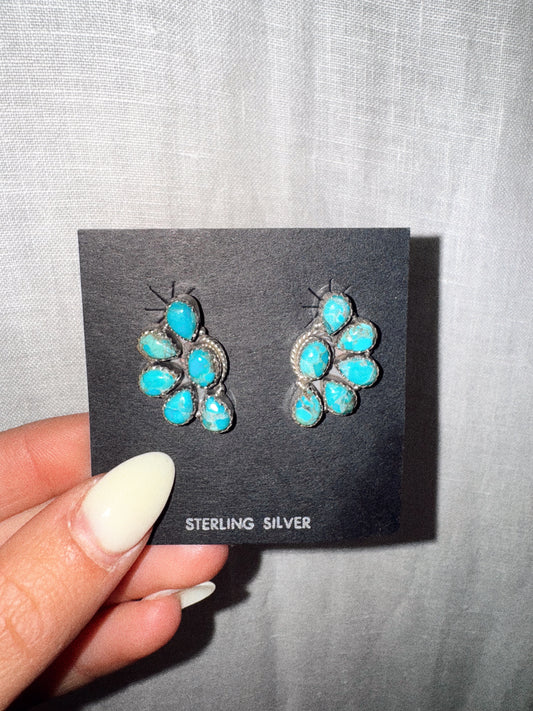 Kingman Half Cluster Earrings