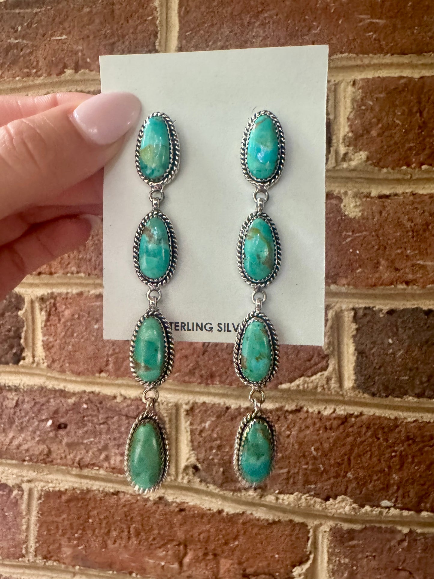 Kingman drop earrings