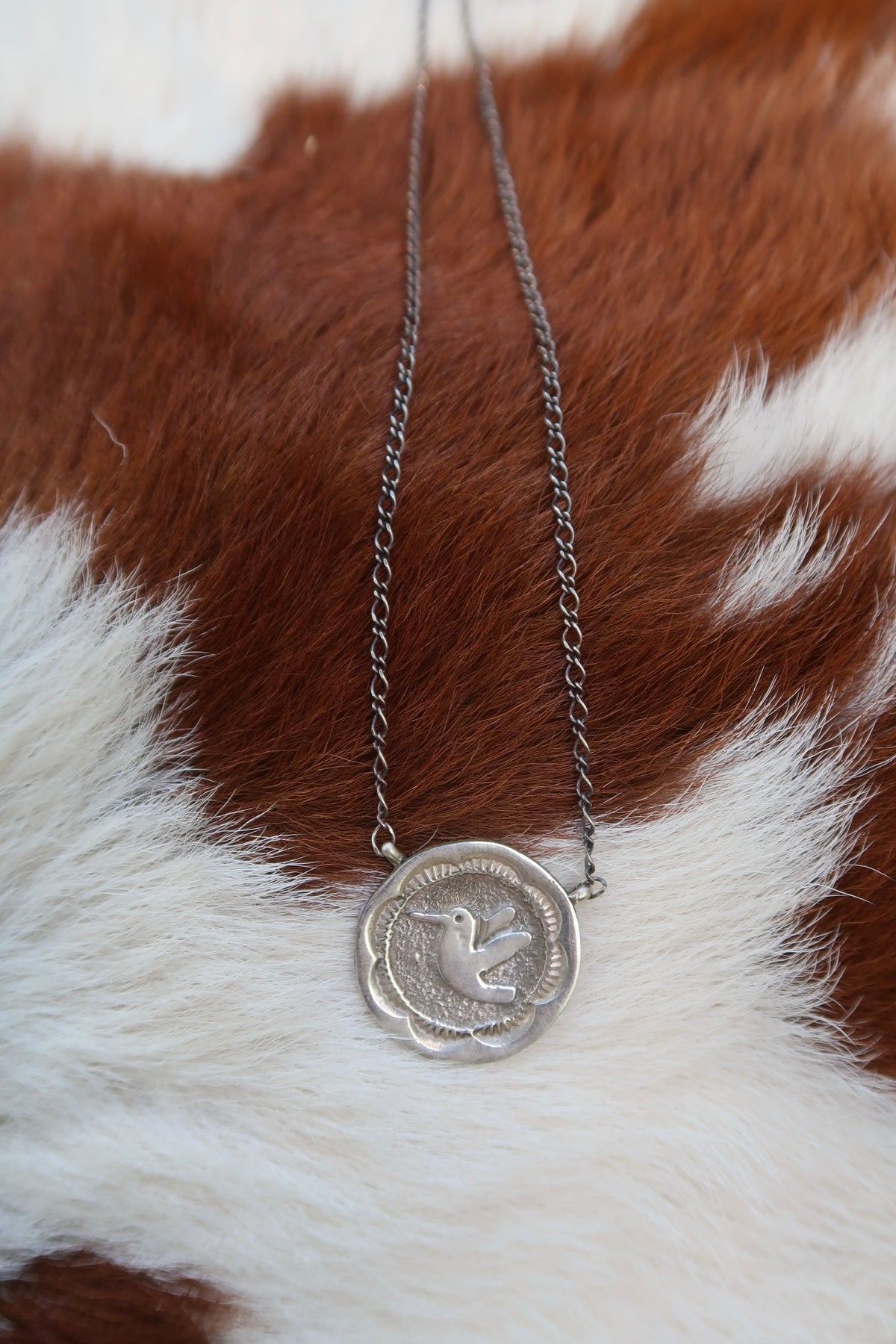 Native Humming Bird Necklace