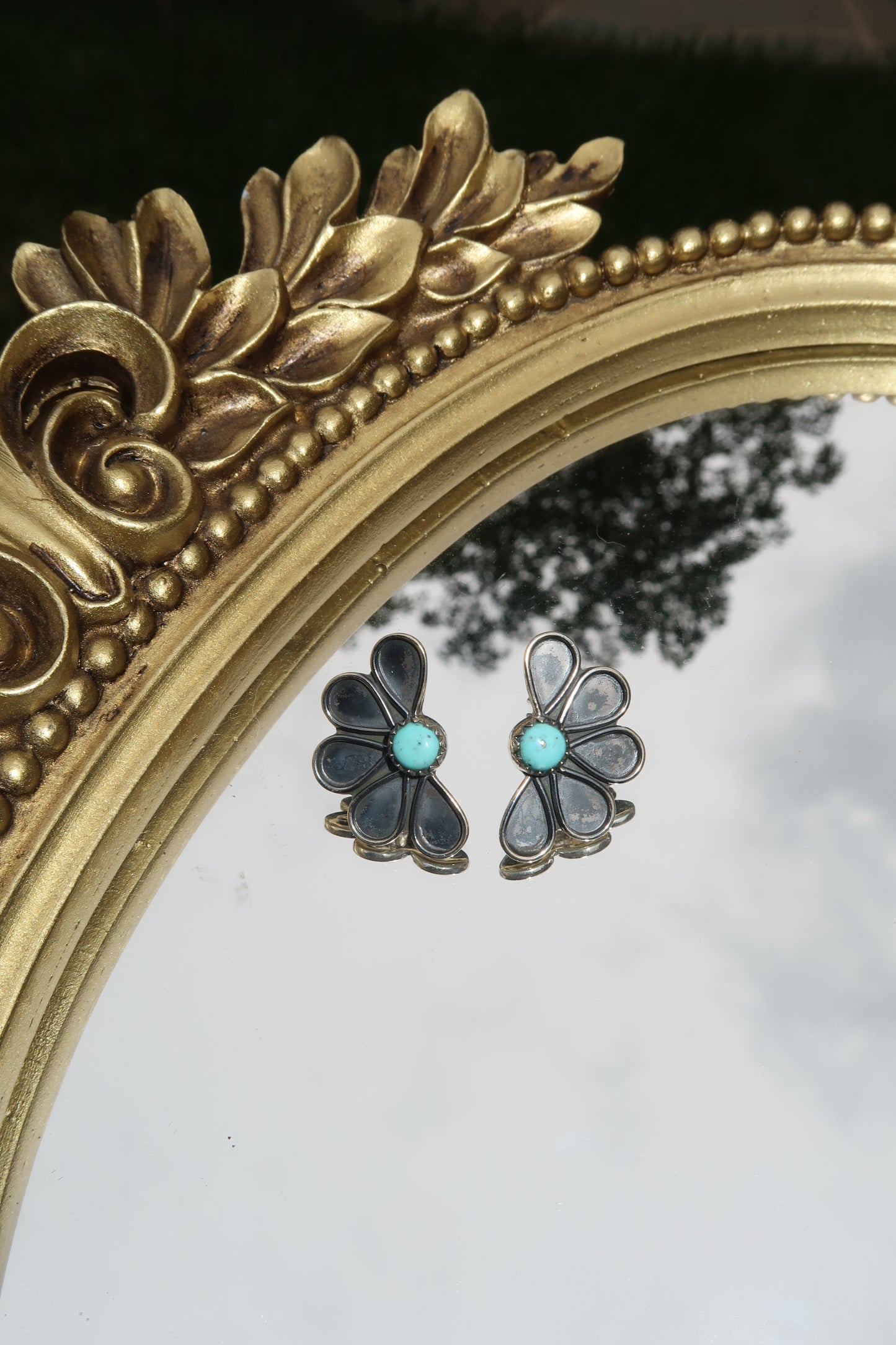 Half Flower Earrings 1
