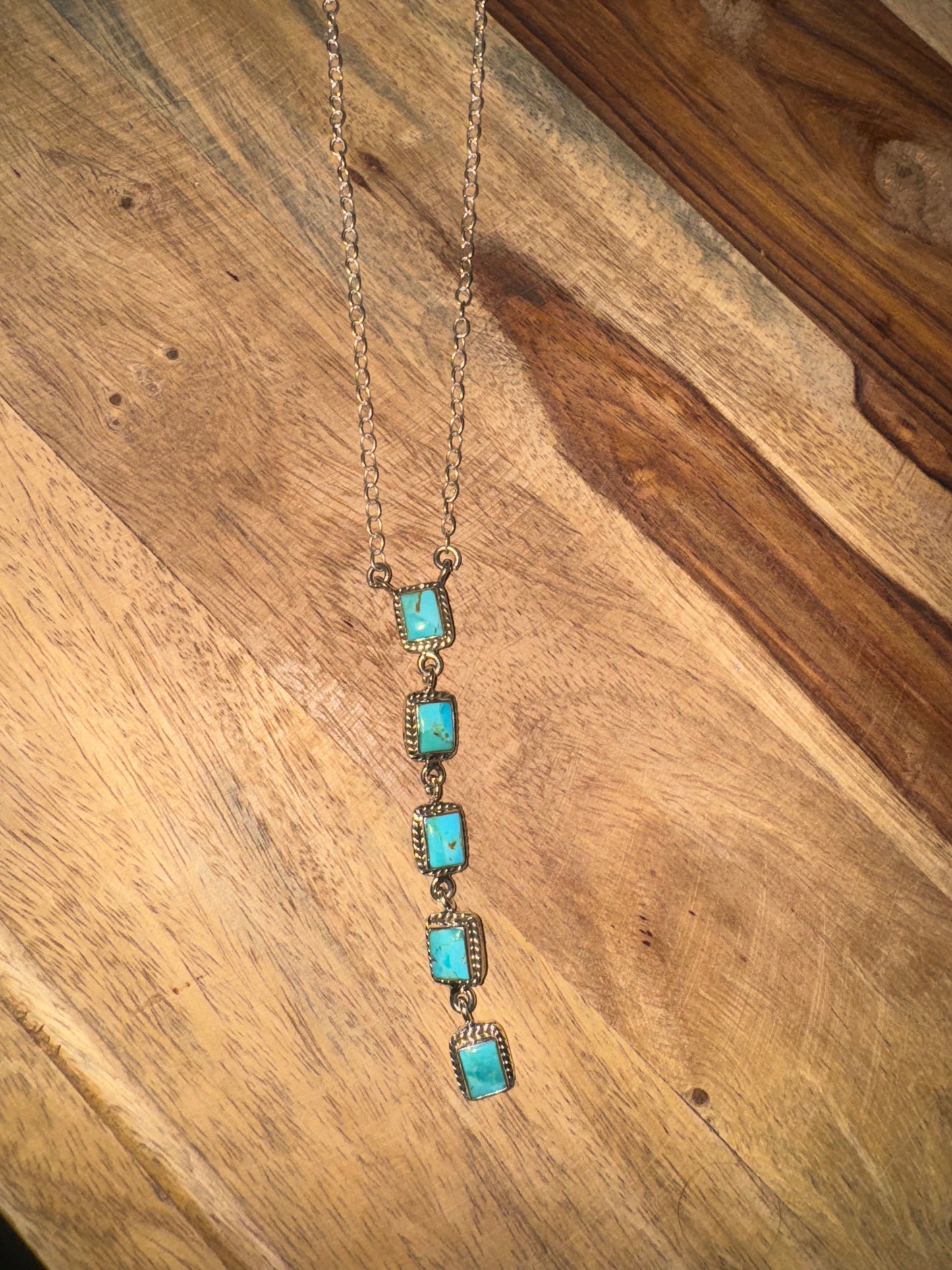 5 Stone Drop Necklace