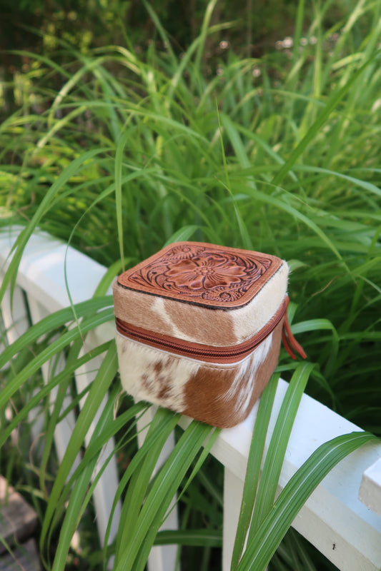 Tolled and Hide Jewelry Box