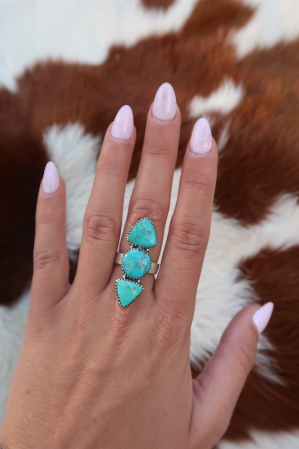 3 Stone Adjustable Ring