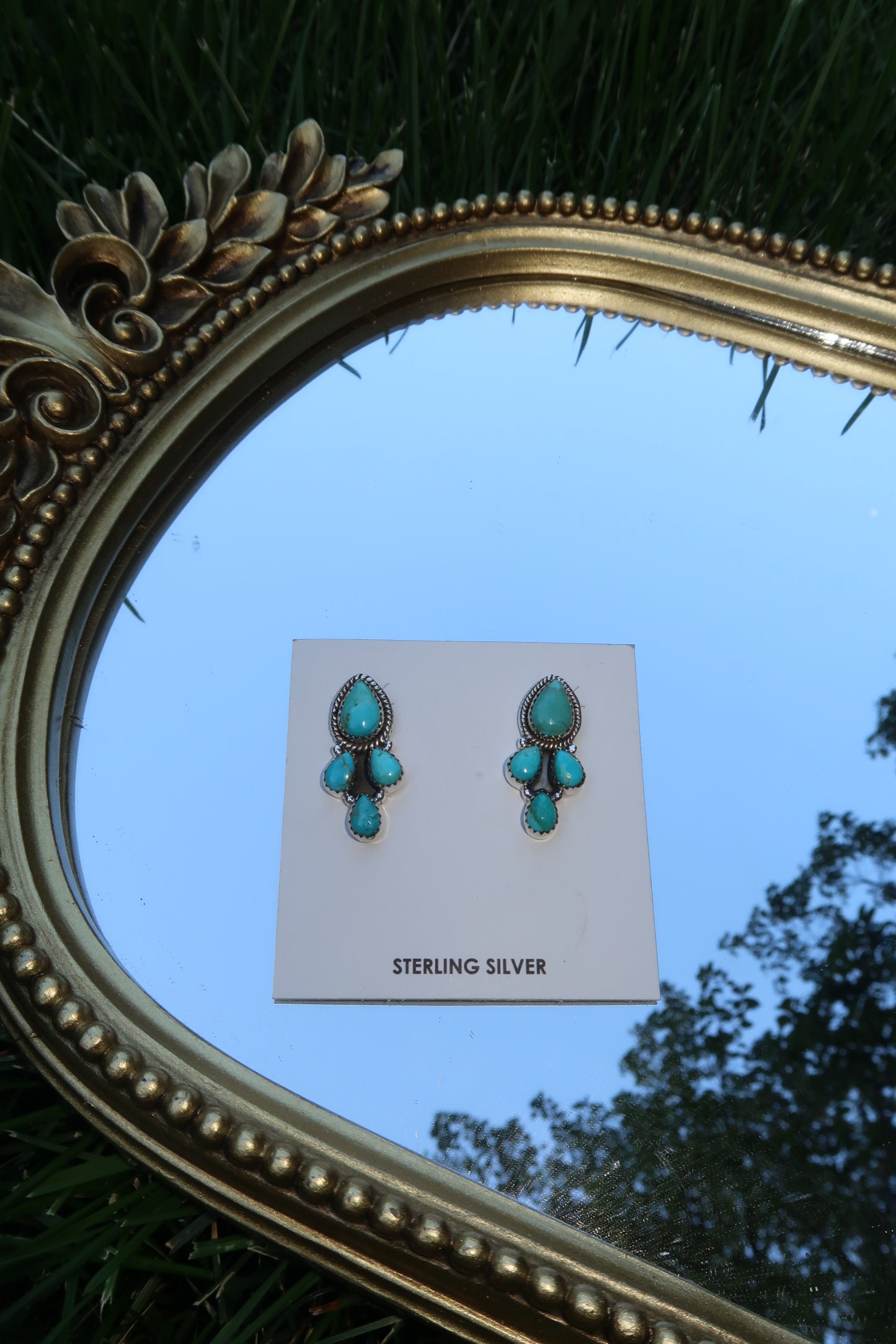 Hada Four Stone Earrings
