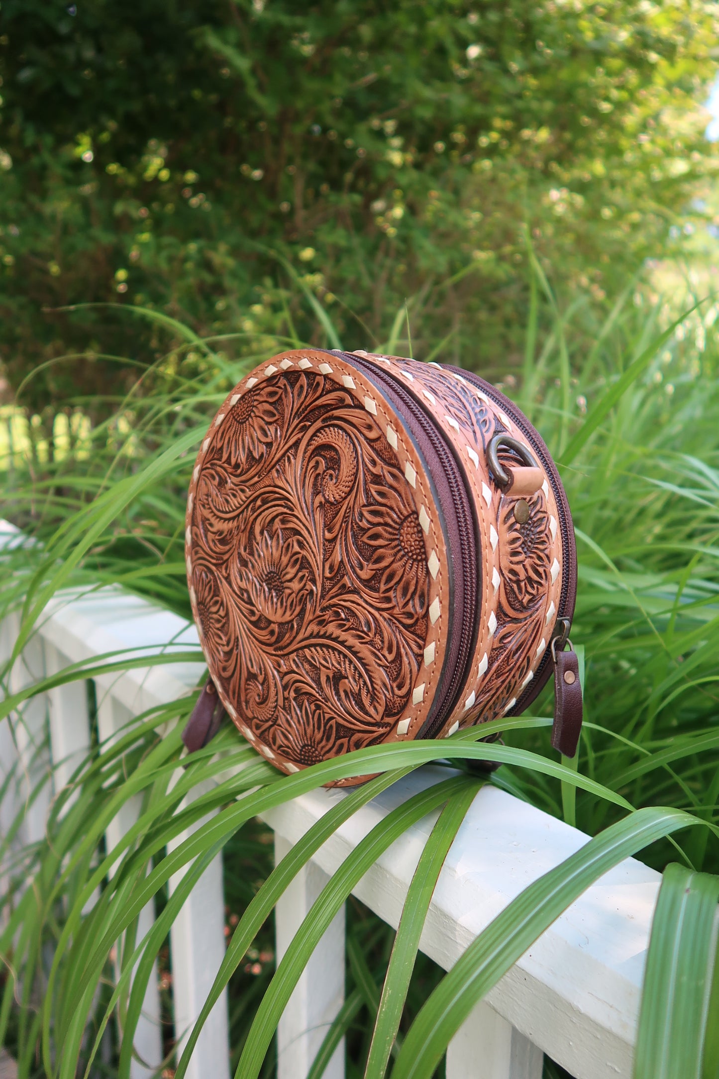 Tooled Canteen Purse