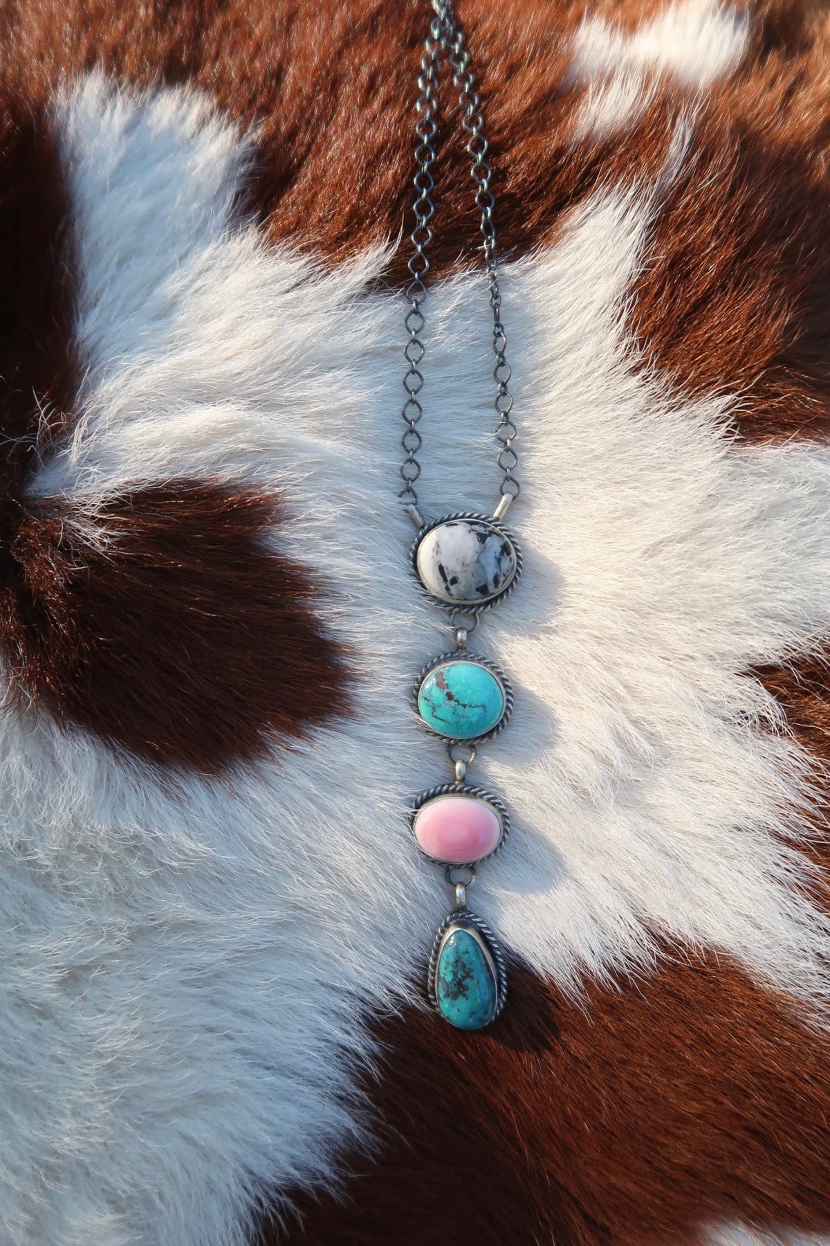 Multi Color Drop Necklace