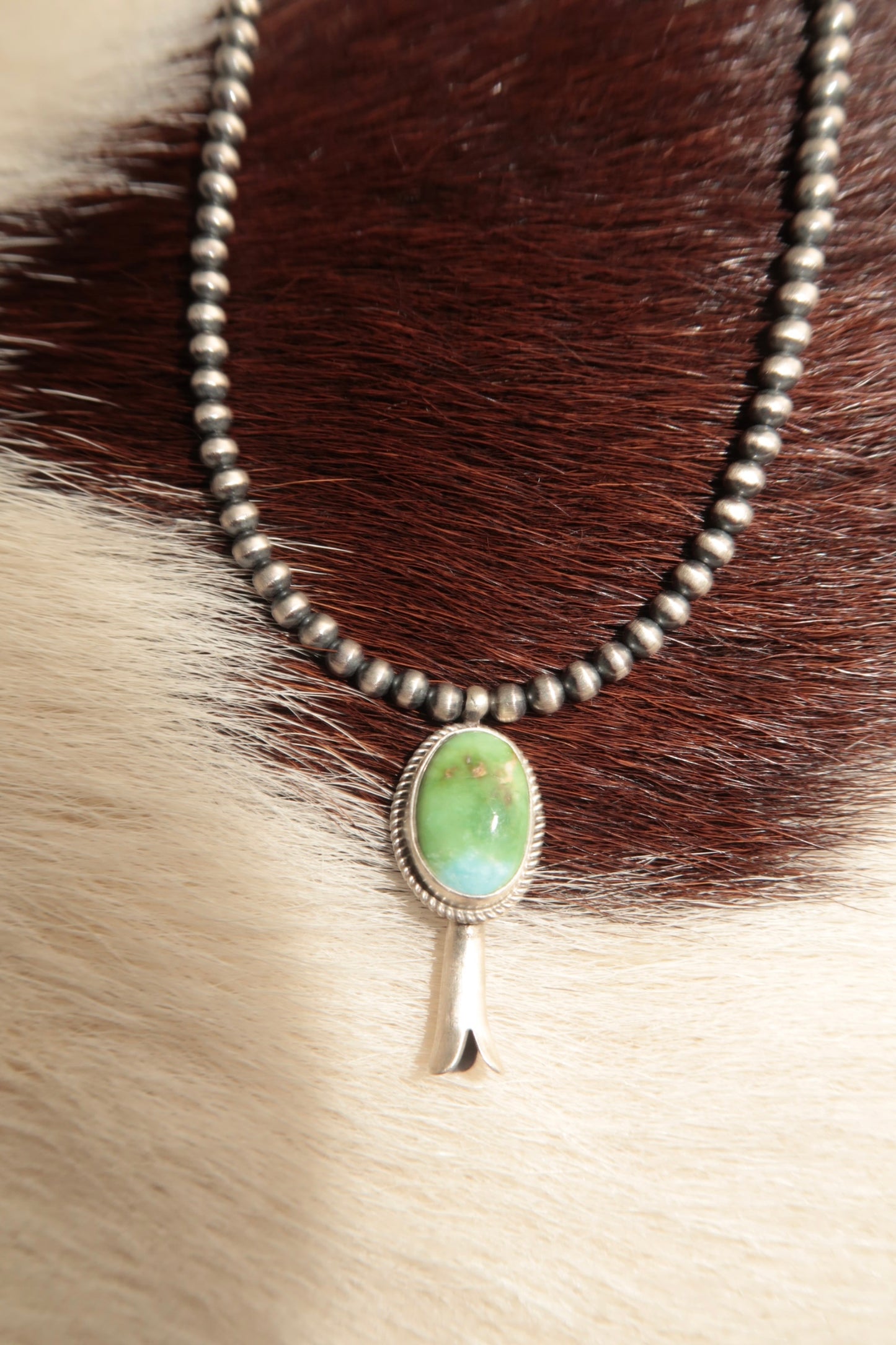 Silver Pearl Blossom Necklace