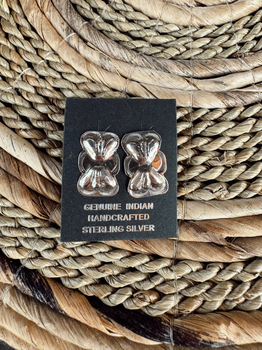 Bow Tie Concho Earrings