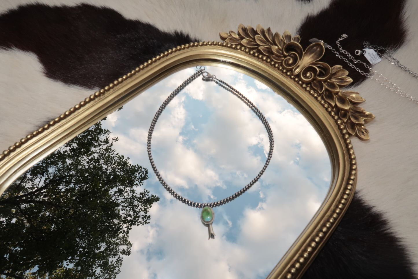 Silver Pearl Blossom Necklace