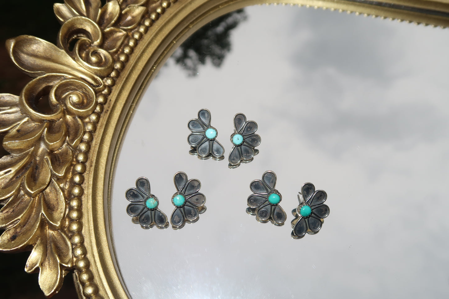 Half Flower Earrings 1