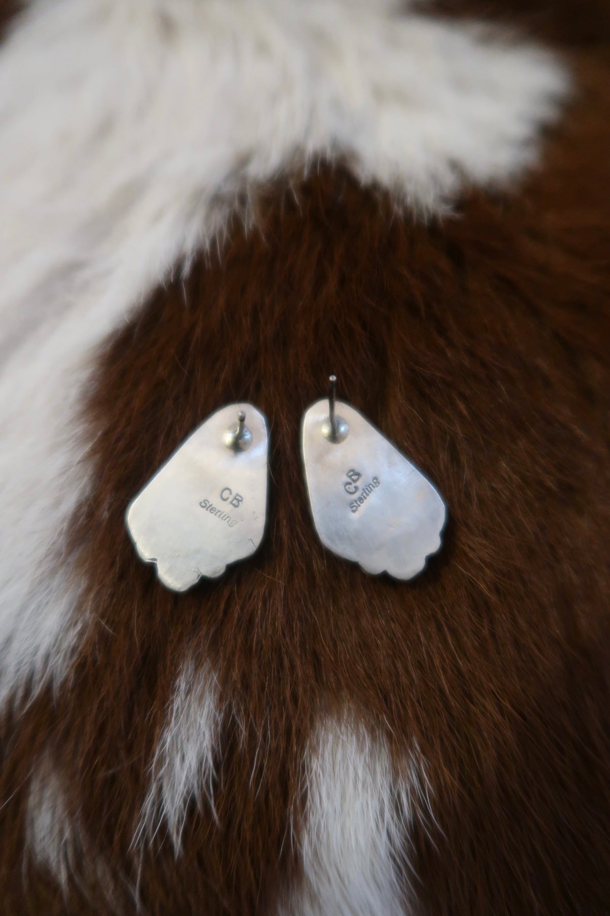 White Buffalo Earrings