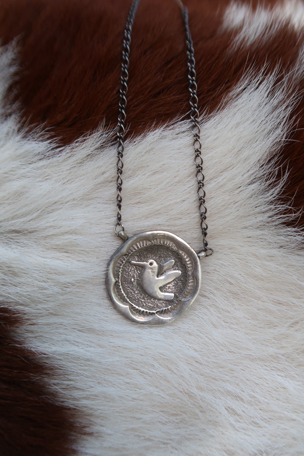 Native Humming Bird Necklace