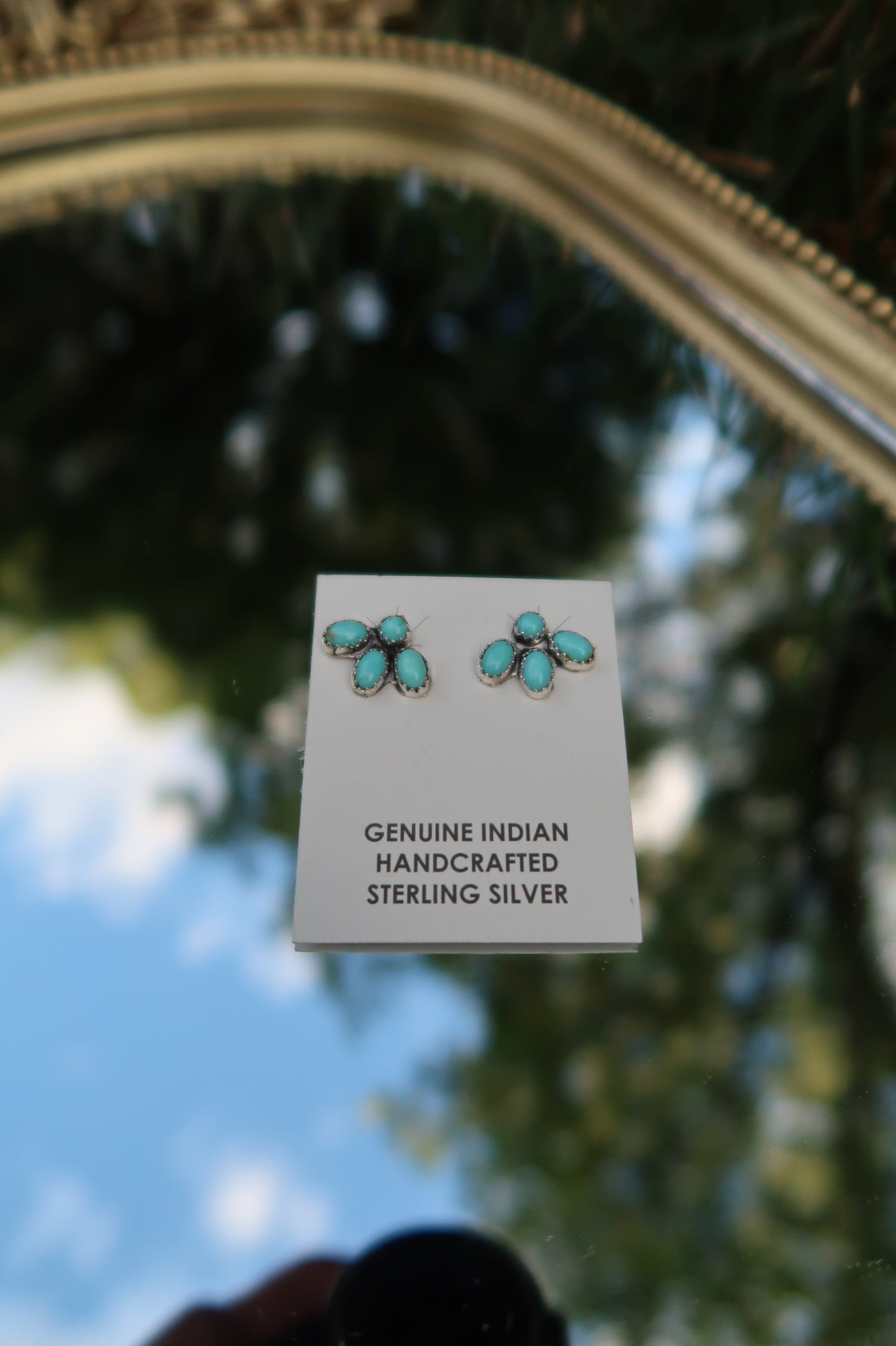 Four Stone Quarter Cluster Earrings