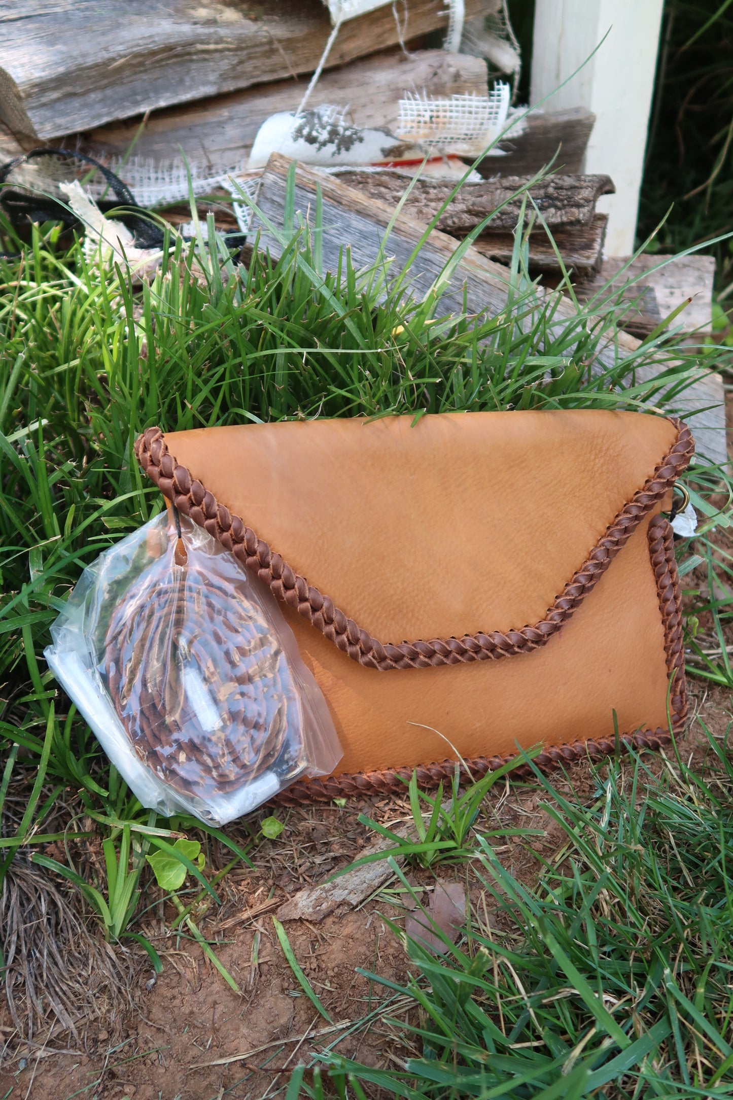 Braided Clutch/ Purse