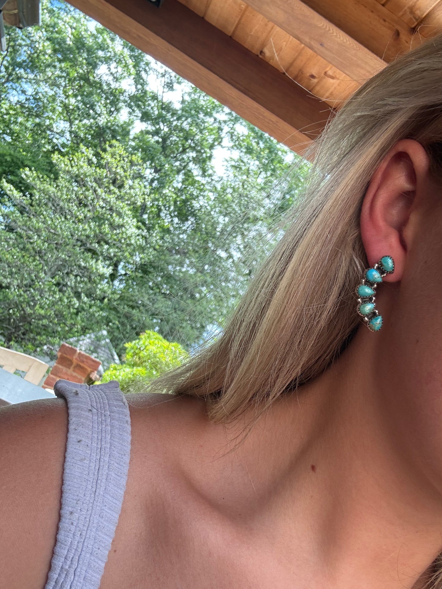 Kingman Five Stone Earrings ￼
