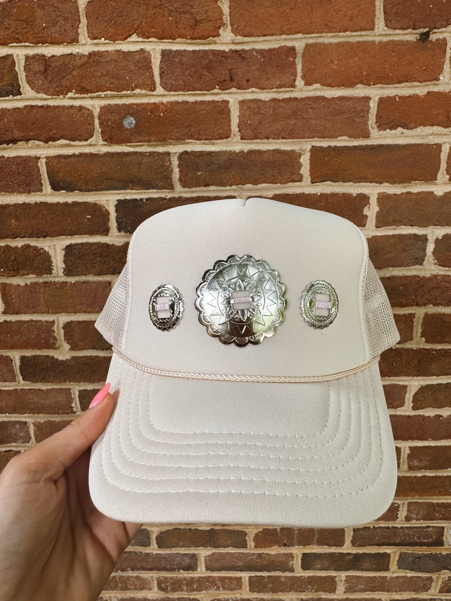 Tan Multi Concho Hat
