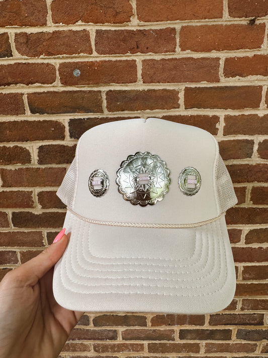 Tan Multi Concho Hat