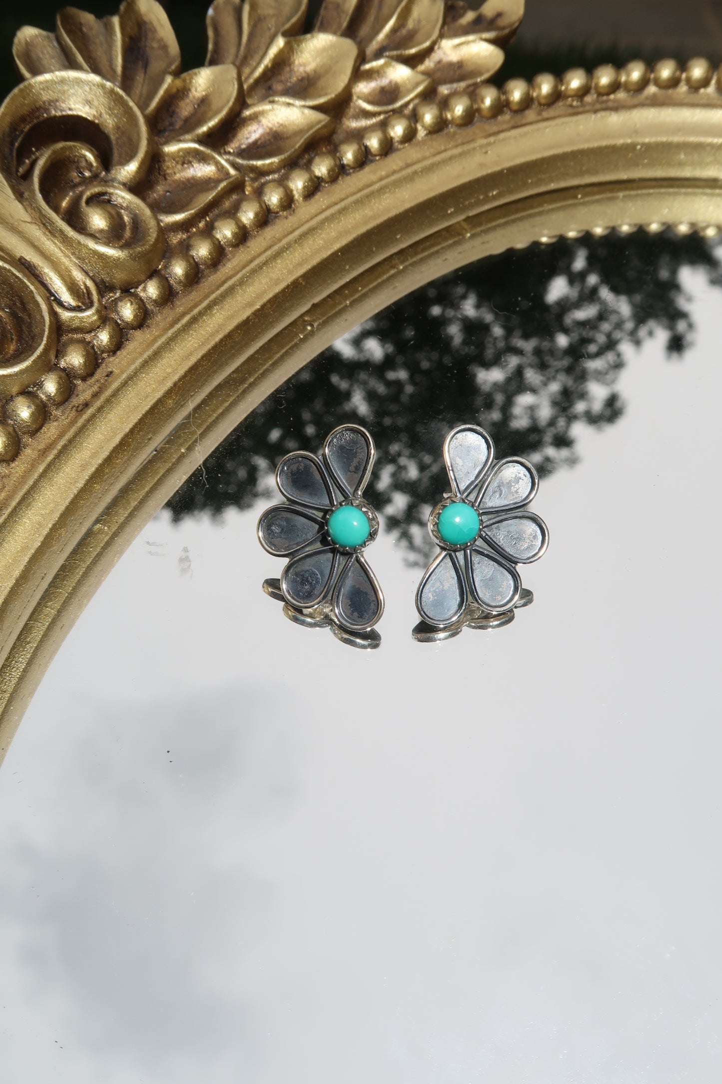 Half Flower Earrings 2